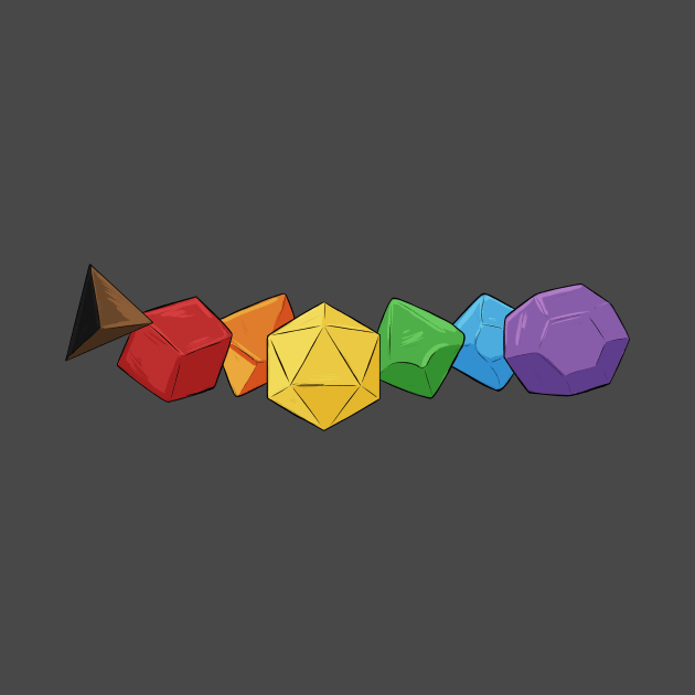 Pride Dice Rainbow Gay by DnDoggos