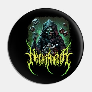 Necromancer Death Metal design Pin