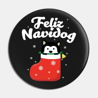 Feliz Navidog Pin