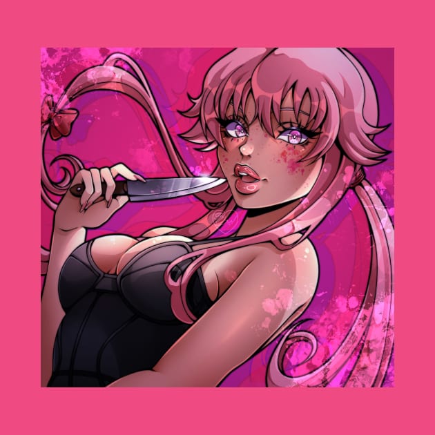 Yuno Gasai - Future Diary / Mirai Nikki by Fentiocean