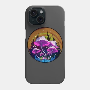 Hippie Mushrooms Psychedelic Forest Fungi Foraging Mycology Phone Case