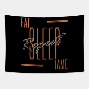 Eat Sleep Tame Repeat Tapestry