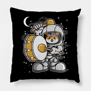 Astronaut Drummer Floki Inu Coin To The Moon Floki Army Crypto Token Cryptocurrency Blockchain Wallet Birthday Gift For Men Women Kids Pillow