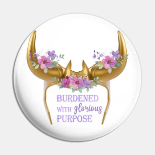 Burdened with Glorious Purpose Floral Pin