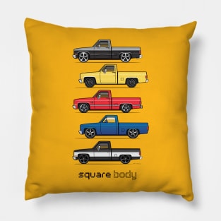 Five trucks Pillow