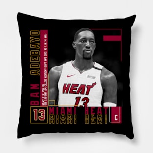 Bam Adebayo Paper Poster Pillow