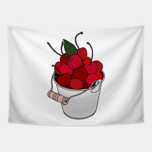 Bucket of cherries Tapestry