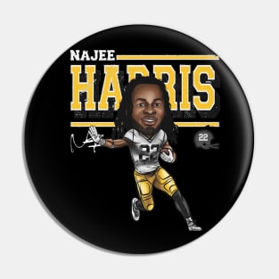 Najee Harris Pittsburgh Cartoon Pin