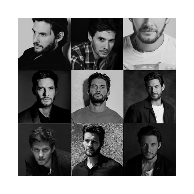 Ben Barnes Collage Black and white - Leo Zodiac by Athira-A