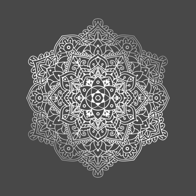 Flower Mandala Ornament by Drop23