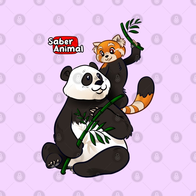 I LOVE PANDAS by Saber Animal