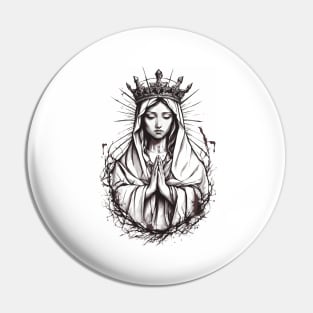 Hail Mary Prayer Pin