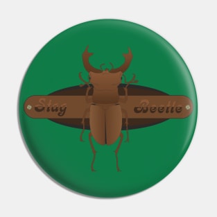 Stag beetle Pin