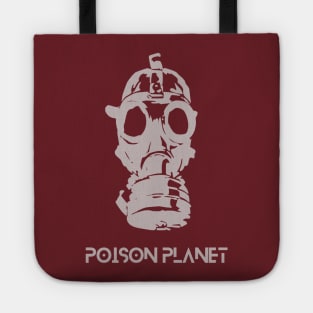 pollution planet, climate crisis, gas mask future Tote