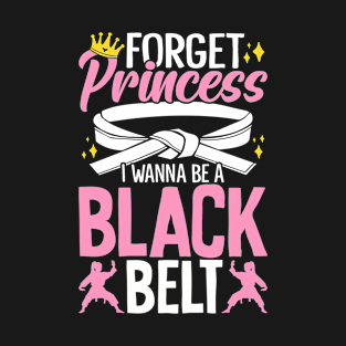 Funny Karate Princess Black Belt Martial Arts Karate Girls T-Shirt