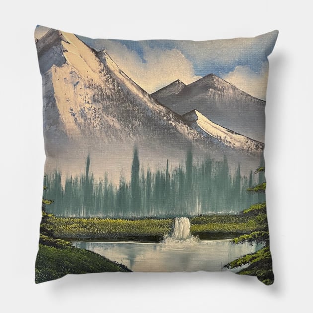 Valley of Tranquility Pillow by J&S mason