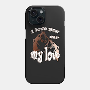 Happy Valentine's day -Bears in love Phone Case