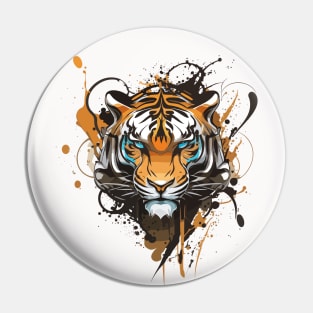 Graffiti Paint Tiger Creative Pin