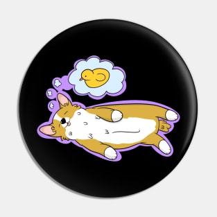 Cute Sleeping Corgi Pin