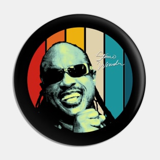 Retro Stevie Wonder Mint Pin