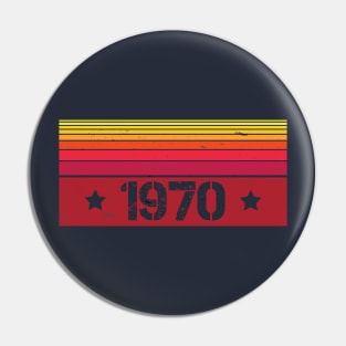 vintage years 1970 Pin