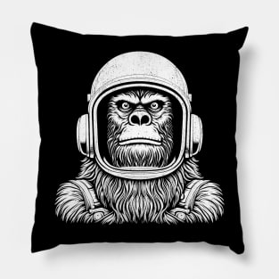 Vintage bigfoot astronaut Pillow