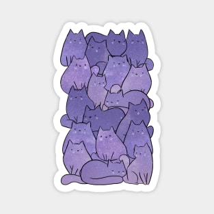 Cute space cats illustration Magnet