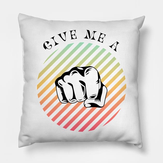 Fist Bumping (Pounding) Pillow by Blada's Designs