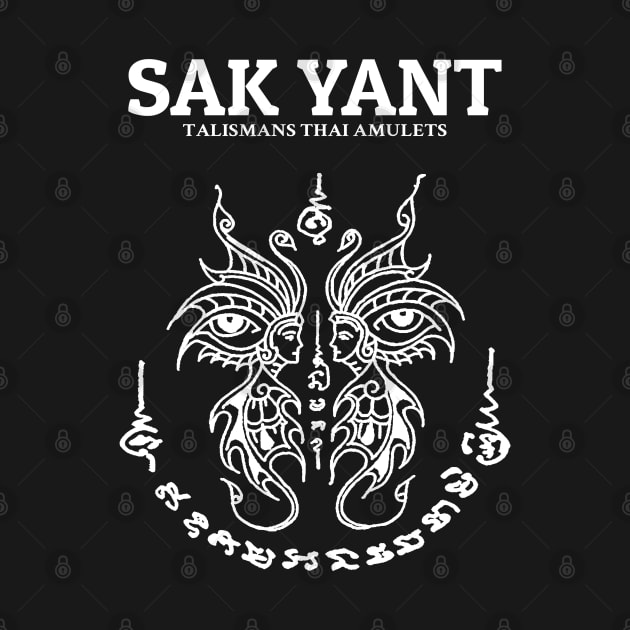 Muay Thai Sak Yant Butterfly by KewaleeTee