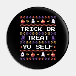 Halloween Pixel Party Pin