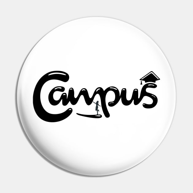 Campus Black Pin by Spaksu