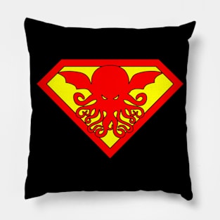 Cthulhu Superhero Logo Pillow