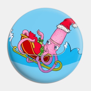 Kraken Christmas Pin