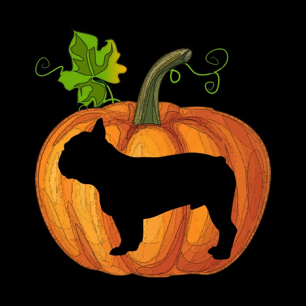 French bulldog in pumpkin by Flavie Kertzmann