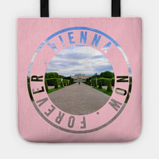 Vienna Belvedere Palace round stamp design Tote