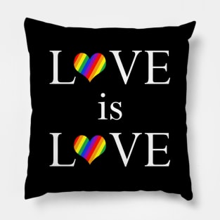 Gay Pride Love is Love Pillow