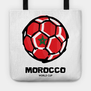 Morocco Football Country Flag Tote