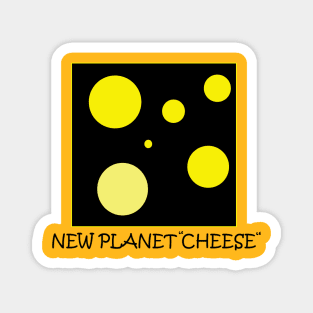 Planet and Cheese Magnet