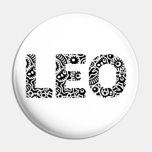 LEO NAME Pin