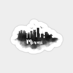 Miami watercolor Magnet