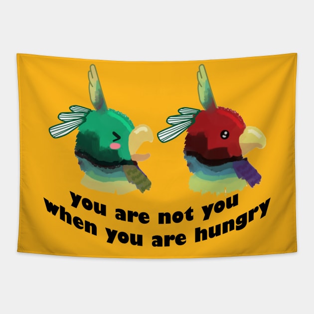 You Are Not You When You Are Hungry Tapestry by felalfians