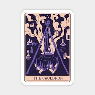 Spooky Tarot Card: The Cauldron Magnet