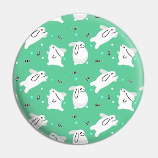 amazing green bunny pattern Pin