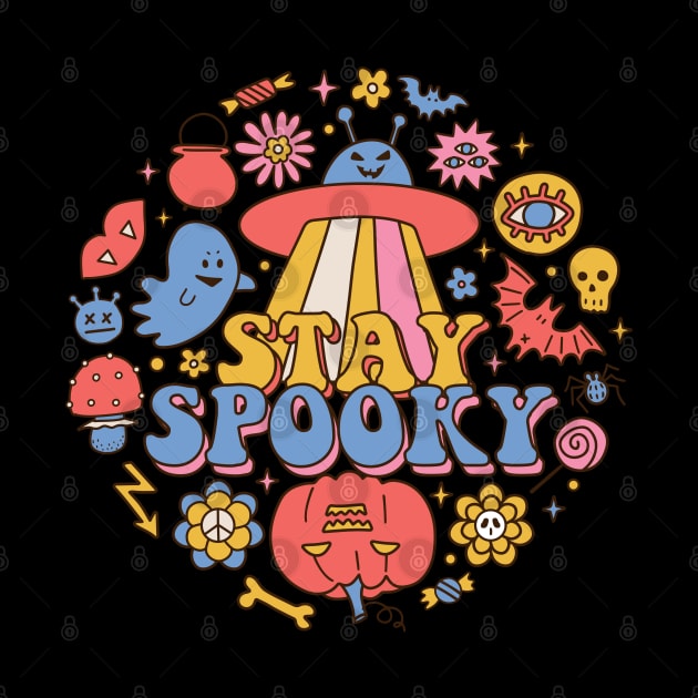 Stay spooky - 70s style retro vintage halloween by RedCrunch