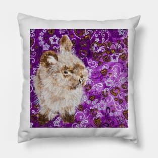 Bunny Anytime Valentines-Design Eleven Pillow