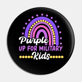 Month Of The Military Child - Purple Up For Military kids Pin