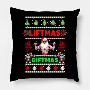 Santa Liftmas Giftmas Pillow