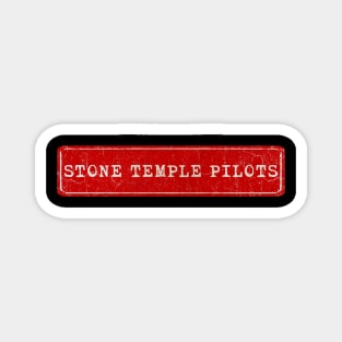 vintage retro plate Stone Temple Pilots Magnet