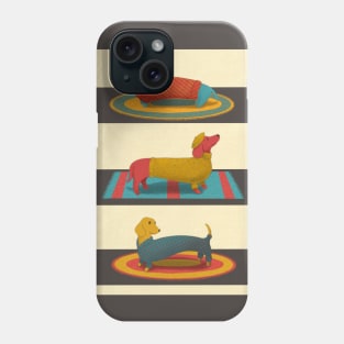 Three Posing Dachshunds Phone Case