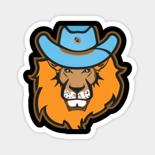 funny cow boy lion Magnet